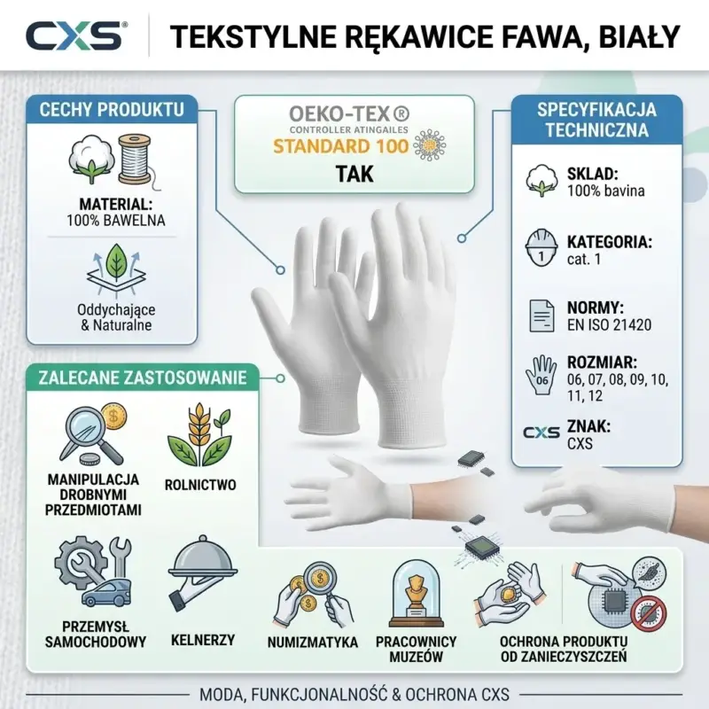 Tekstylne rękawiczki FAWA