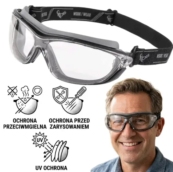okulary gogle do pracy na wysokości