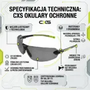 Ochronne okulary FOSSA lustrzane