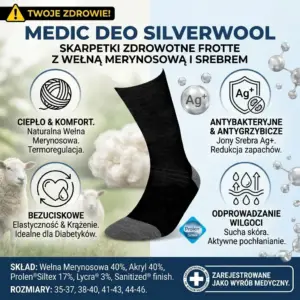 Skarpety medyczne Medic Deo Silverwool