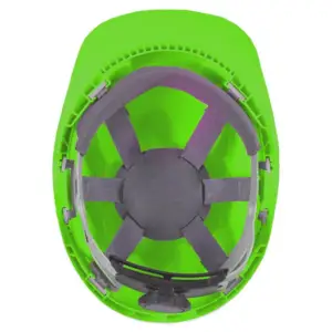 Hełm przemysłowy MORION NEON w jaskrawym zielonym kolorze