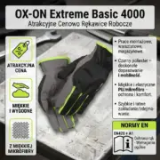 Rękawice robocze OX-ON Extreme Basic 4000