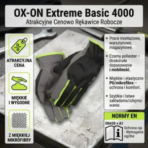 Rękawice robocze OX-ON Extreme Basic 4000