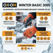 Zimowe rękawice ochronne OX-ON WINTER BASIC 3005