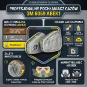 Pochłaniacz 3M 6059 ABEK1