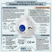 Półmaska filtrująca Oxyline X 110 V FFP1