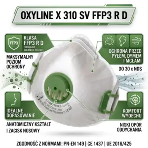POLMASKA FFP3 Oxyline X 310 SV
