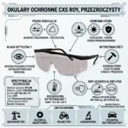 Przezroczyste okulary ochronne ROY CXS