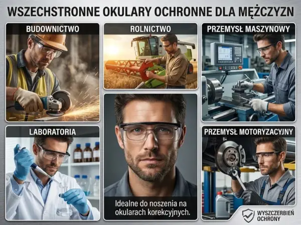 Przezroczyste okulary BHP ROY