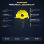 Żółty hełm przemysłowy SALLET