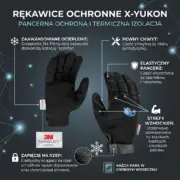Ocieplane rękawice robocze X-YUKON